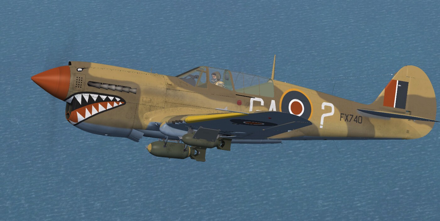 P-40N Warhawk / Kittyhawk IV — FSX archive screenshot 15 of 45