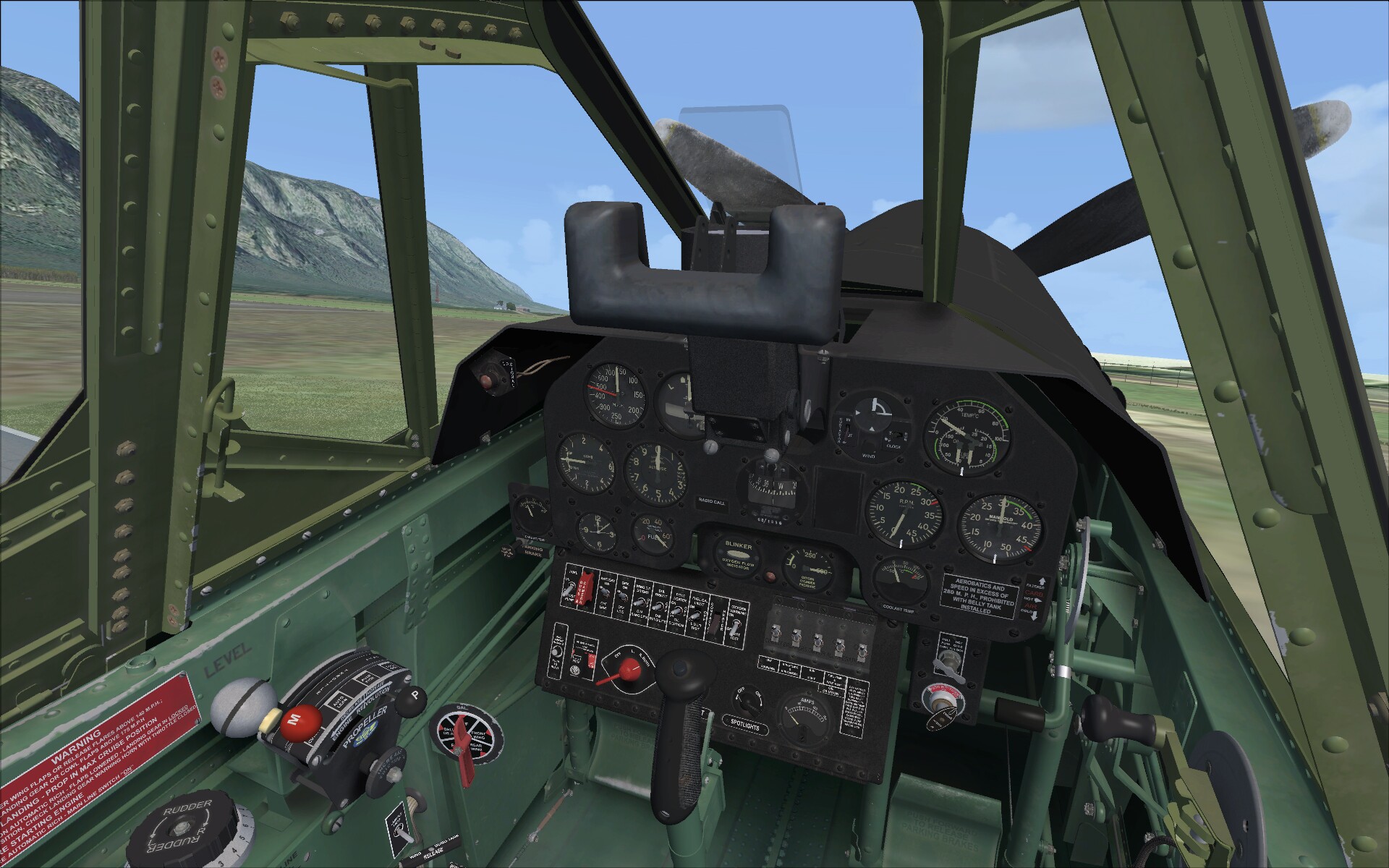 P-40N Warhawk / Kittyhawk IV — FSX archive screenshot 40 of 45