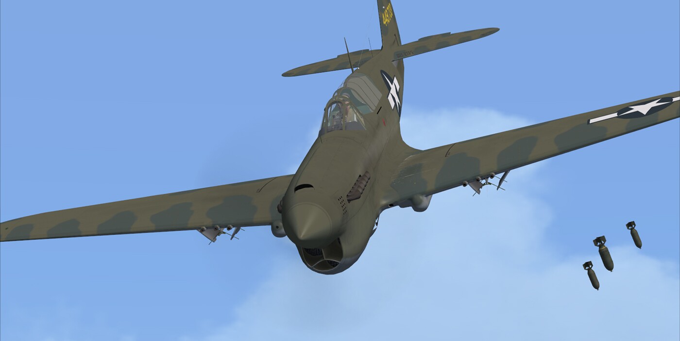 P-40N Warhawk / Kittyhawk IV — FSX archive screenshot 32 of 45